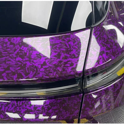 10/20/30/40/50 x 150cm Ultra Glossy Forged Carbon Fiber Vinyl Car Wrap Sticker Film Durable Weatherproof Sticker Easy to Install