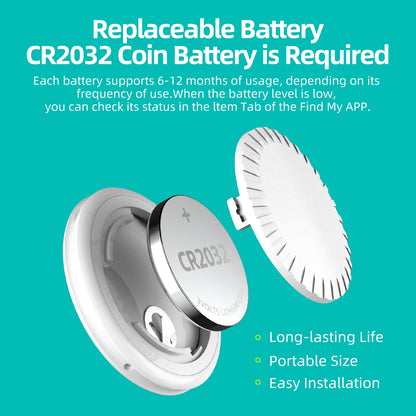 Mini GPS Tracker for Apple IOS System Find My APP Air Tag Key Finder Bag Locator Smart Bluetooth Tracker