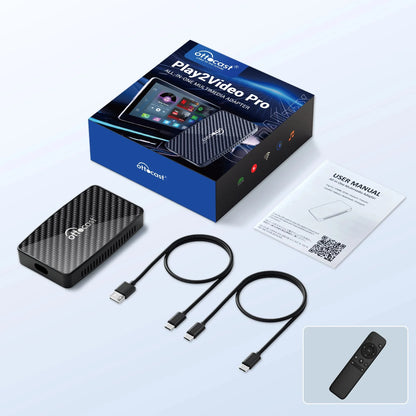 OTTOCAST Play2Video Pro Ai Box Wireless CarPlay Android Auto Adapter Built in  Netflix YouTube IPTV Video Box for 98% of Cars