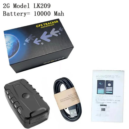 GPS Tracker LK209C 10000mah 20000mAh Real-Time Tracking Vehicle Locator Strong Magnet 240 Days Long Standby Free App gps tracker