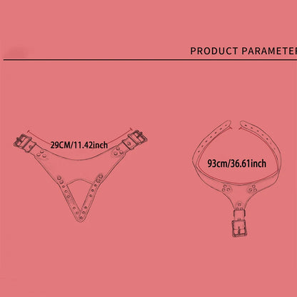 Adjustable Chastity Panties with Metal Buckles BDSM Bondage Fetish Sex Toy for Women Couples Role Play Adult Product