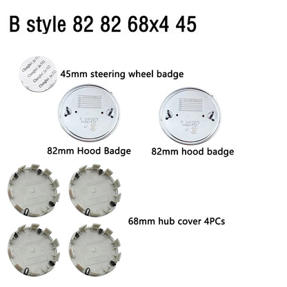 7Pcs Car Hood Front Rear Trunk Emblem For BMW original Logo E36 E46 E53 E39 E90 E60 E93 E87 E34 G20 X3 X5 F30 F20 X6 accessories