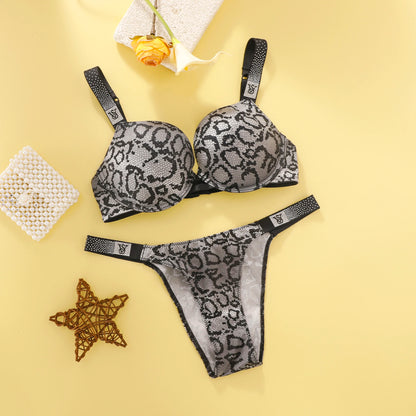 Victoria's Secret Lingerie Sleepwear Lingeries Ensemble Underwired Bra New Women Sexy Push Up Bra And Panty Set Lace Underwear