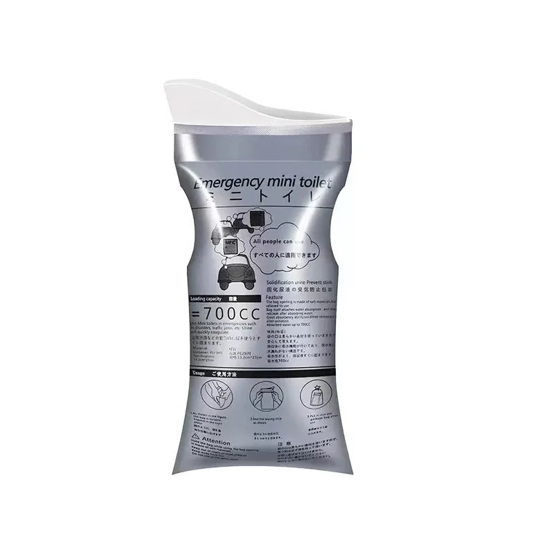 Disposable Urine & Vomit Bags, 700ML Portable Urinal for Women/Men, Emergency Travel, Camping, Traffic Jam, Pregnant, Patient