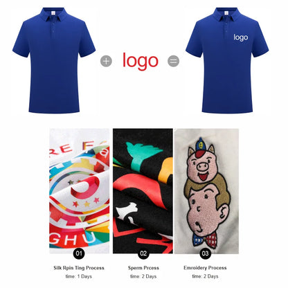 KAISING High-Quality Pure Cotton Polo Shirt Custom Logo Print Personal Design Tops Embroidery Summer Men And Women Clothing S-4X