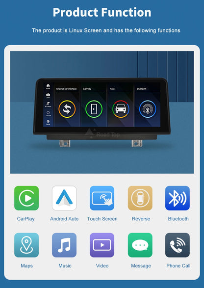 1920*720 Linux Touch Screen Wireless Carplay Android Auto Car Multimedia Player Display For BMW X1 E84 2009-2015 CIC