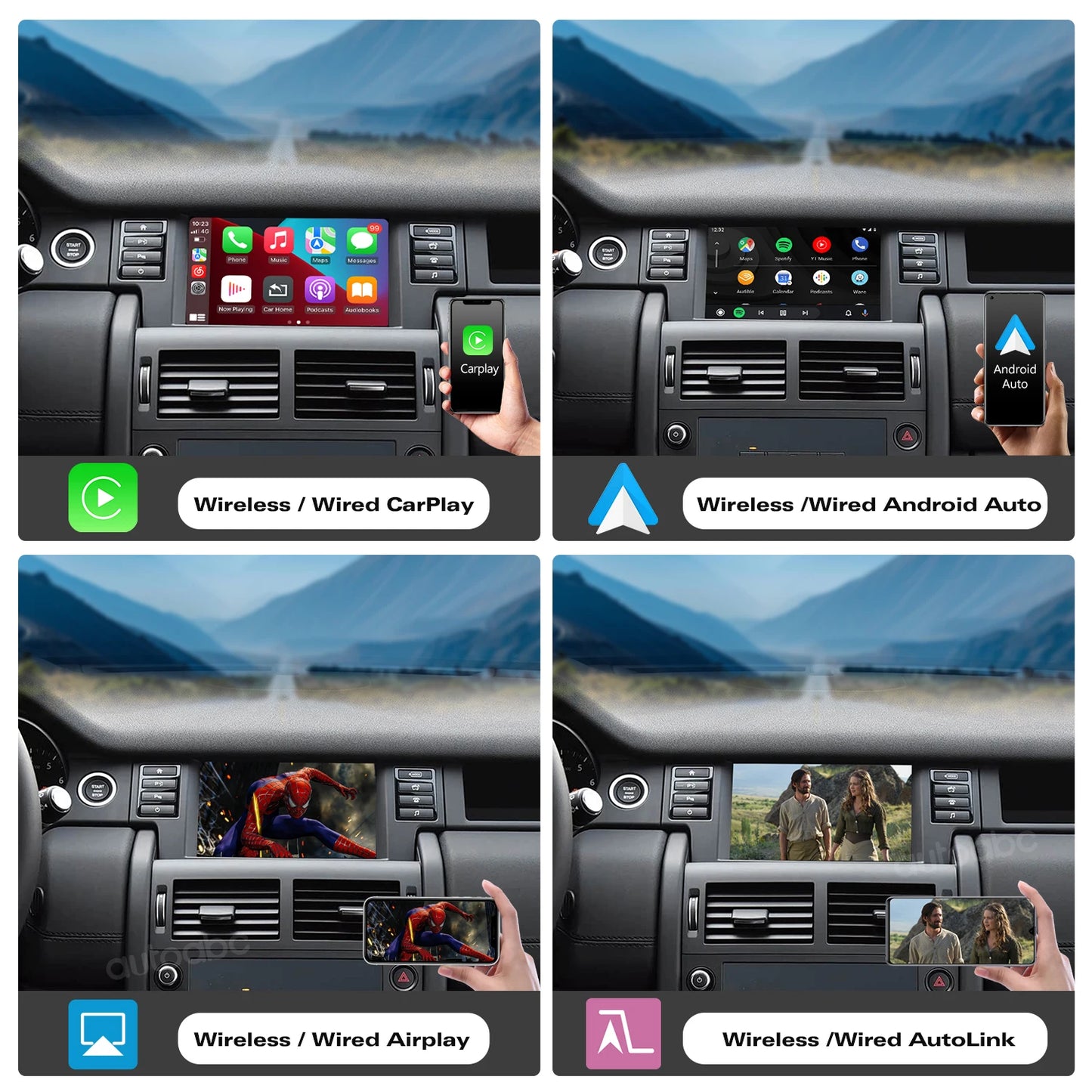 Wireless CarPlay Android Auto For Bosch Harma Host Rover Discovery 5 Evoque Discovery Sport Jagua XE XF Mirror Link Multimedia