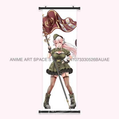 Video game Wall Artwork Canvas Scrolls Picture Anime Movie Role Poster Hanging Painting Print Home Decoration For SUPER SONICO