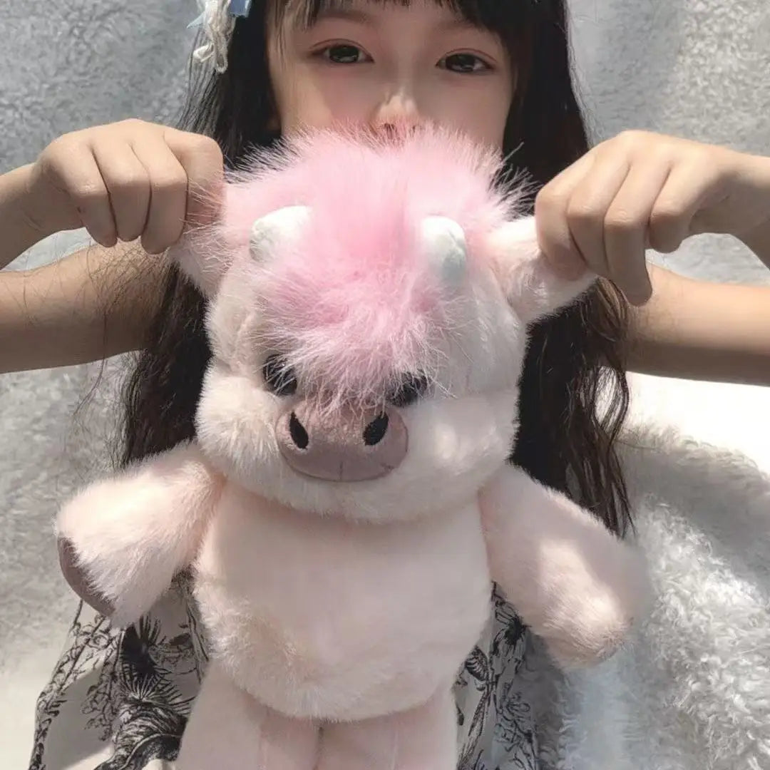 Cute Highland Calf Doll Running Little Cow Su 45-60cm Plush Toy Companion Toy Holiday Gift Decorative Ornament In Stock