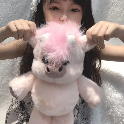 Cute Highland Calf Doll Running Little Cow Su 45-60cm Plush Toy Companion Toy Holiday Gift Decorative Ornament In Stock