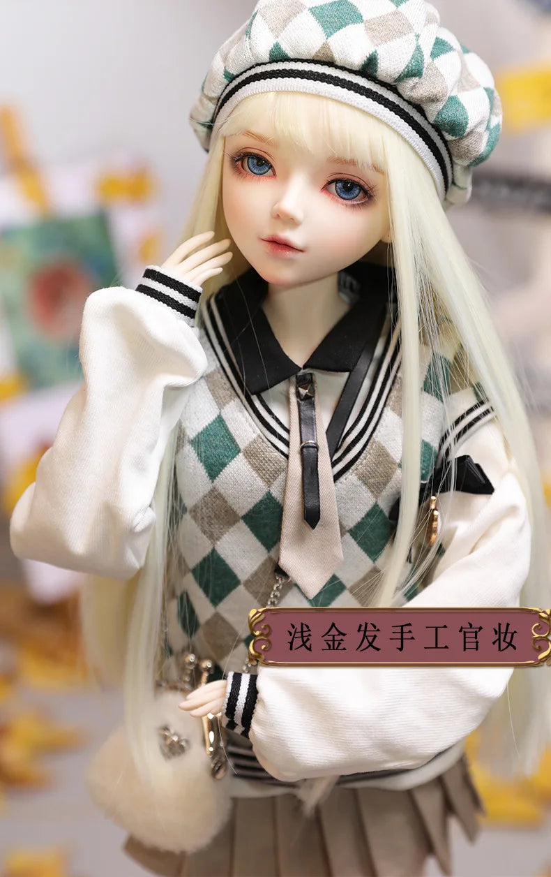 Menghan Bjd Doll Ball Jointed Doll One Third Scale Realistic Fashion Clothes Collectible Handmade Art For Adult Collectors