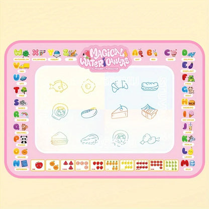 Magic Water Canvas with Pens Reusable Magic Water Drawing Mat for Children Educational Toys for Kids Christmas Gift