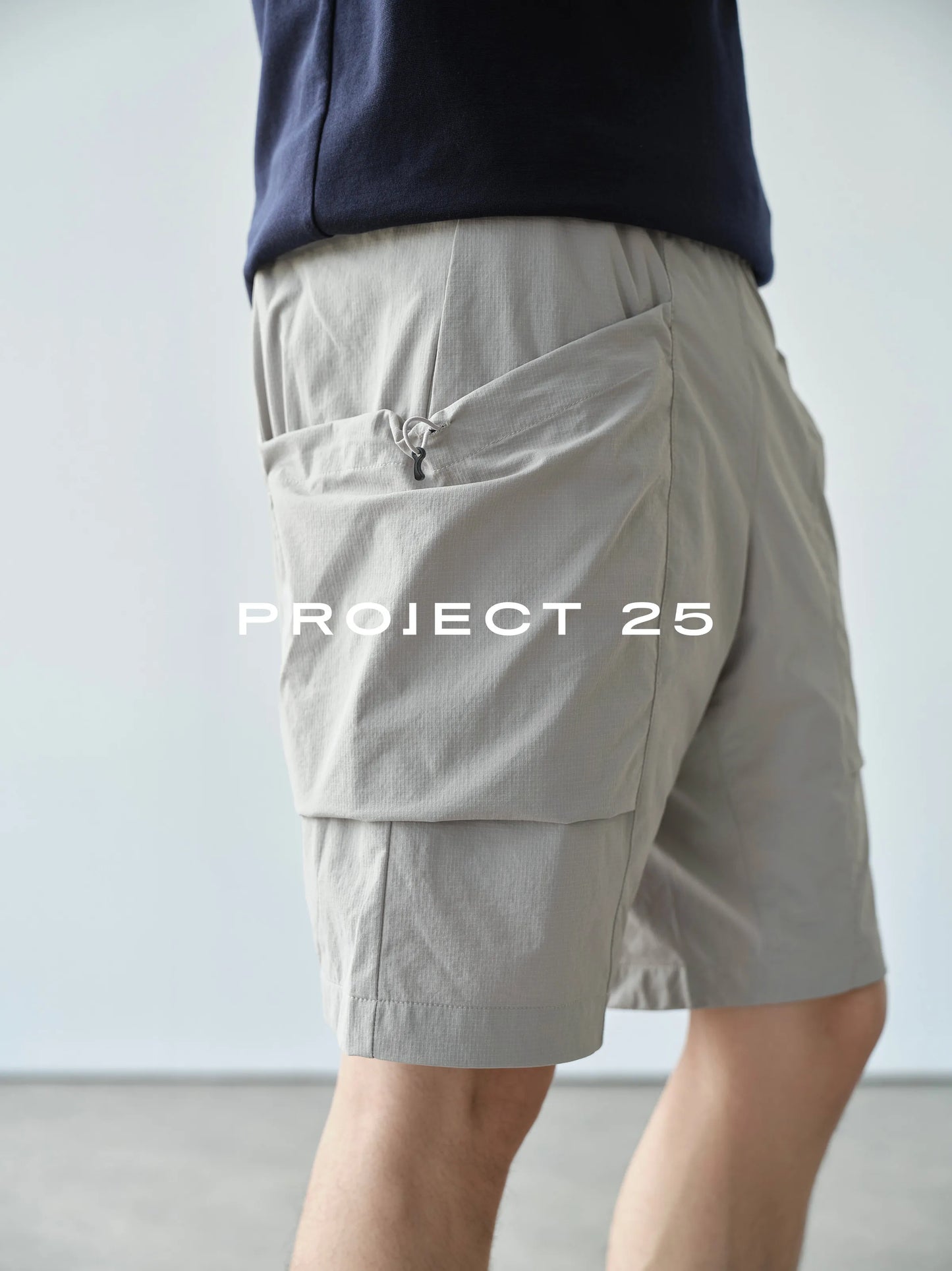 PROJECT 25 Mens Light 4-Way Stretch Cargo Shorts Waterproof Breath Multi Pockets Loose 5 Inch Outdoor Sports Tactical Shorts