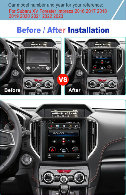 Android Radio Head Unit For Subaru Forester XV Impreza G4 2018-2022 Car one din Multimedia Video Player  GPS