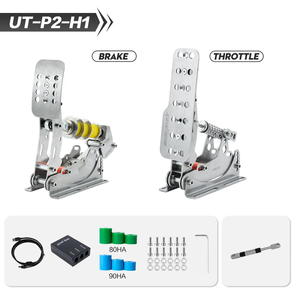 SIMJACK Ultimate Pedals Sim Racing Pedals PC Racing Simulator Pressure Sensor Load Cell HE Hydraulic Pedal