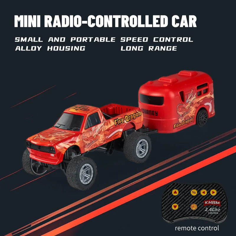 Top RC Car MINI Alloy 1/64 Remote Control Car Convenient to Carry 60 Minutes of Work Time Children's Gifts Electronic Toys