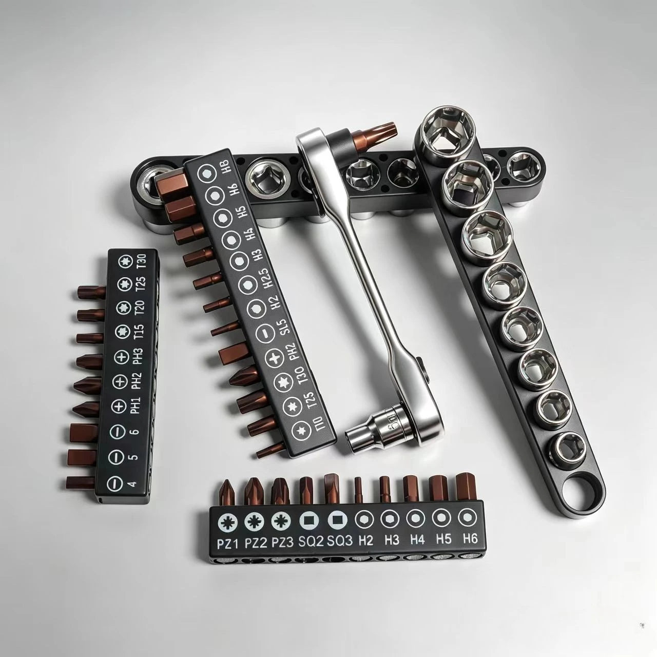 1/4" Mini Ratchet Wrench Drive Ratchet 72tooth Drive Socket and Screwdriver Hex Torque Wrench Multifunctional Hand Tools Repair