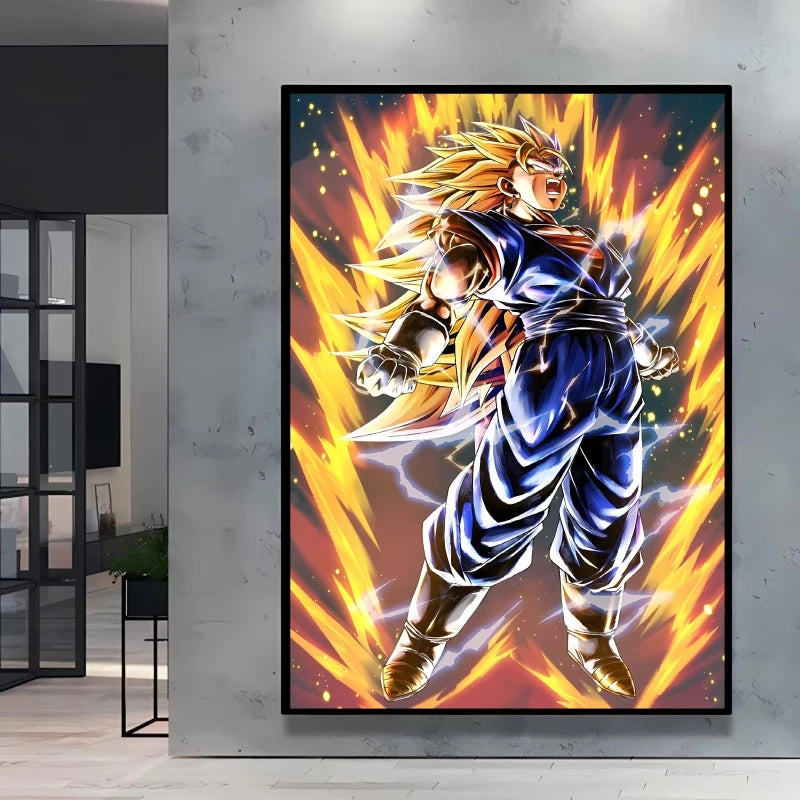 Canvas Posters Dragon Ball Goku Picture Children Gifts Home Decoration Waterproof Comics Pictures High Quality Wall Art Classic