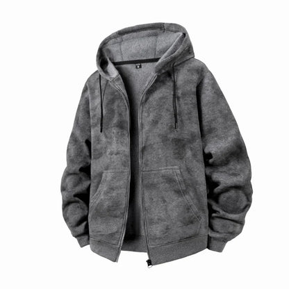 Man Hoodie Autumn European-Size Jacket Hooded Sweatshirt Men'S Spring And Autumn Top Women'S Bag Fishing Blouse Zip-Up