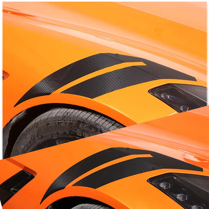 1Pair Sport Racing Side Fender Decals Car Decoration Stickers For Chevrolet Corvette C7 2014-2019 Automobile Accessories