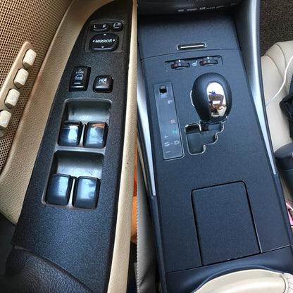 For Lexus IS250 IS300 2006-2012 Interior Central Control Panel Door Handle Carbon Fiber Stickers Decals Car styling Accessorie