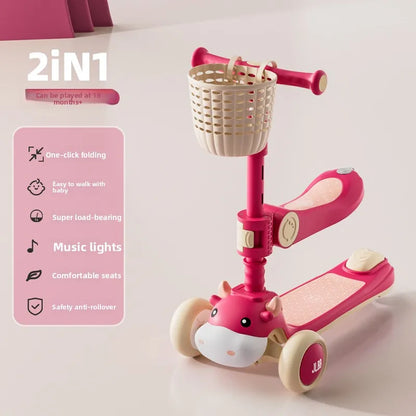 6-in-1 Toy Scooter for Boys and Girls – Children’s Scooter, Ideal for Developing Children’s Balance