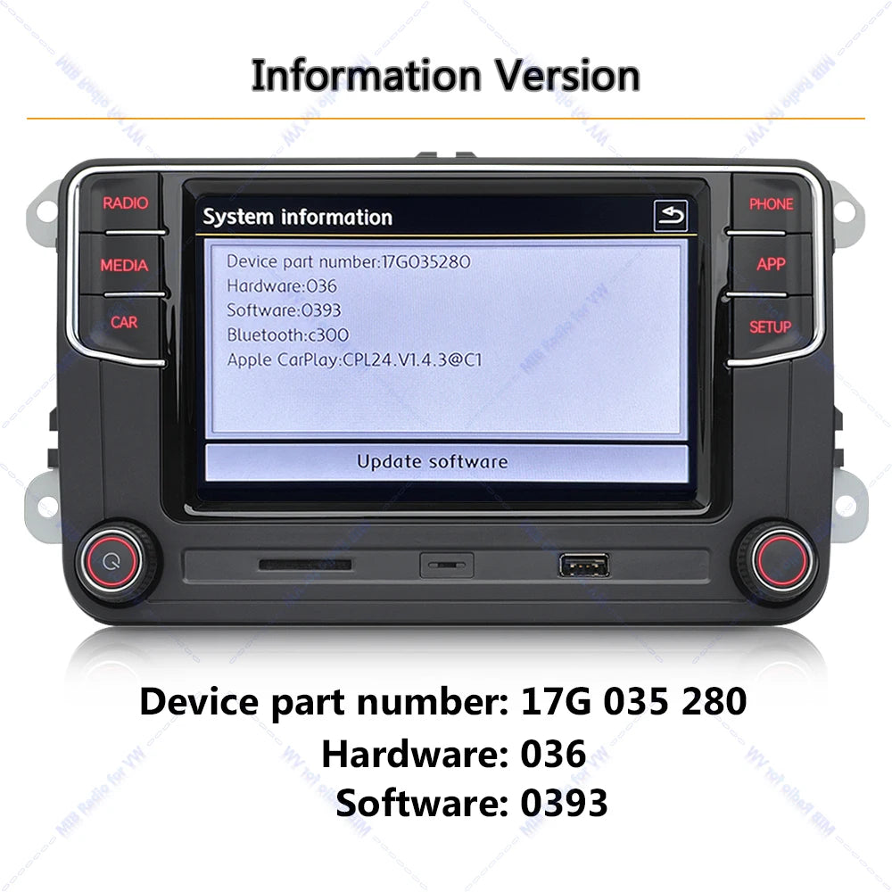 Desay MIB Carplay Car Radio Only For VW MQB POLO 6C 6R Car 6.5 inch Bluetooth Multimedia Player 17G035280