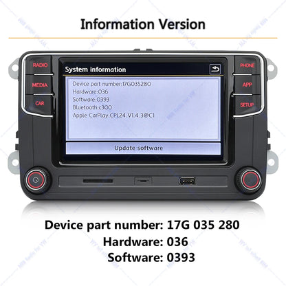 Desay MIB Carplay Car Radio Only For VW MQB POLO 6C 6R Car 6.5 inch Bluetooth Multimedia Player 17G035280
