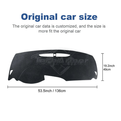 Flannel Car Dashboard Cover Pad For Seat Leon 2005-2012 Sunshade Protector Anti-UV Dash Mats Non-slip Auto Interior Accessories