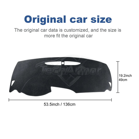 Flannel Car Dashboard Cover Pad For Seat Leon 2005-2012 Sunshade Protector Anti-UV Dash Mats Non-slip Auto Interior Accessories
