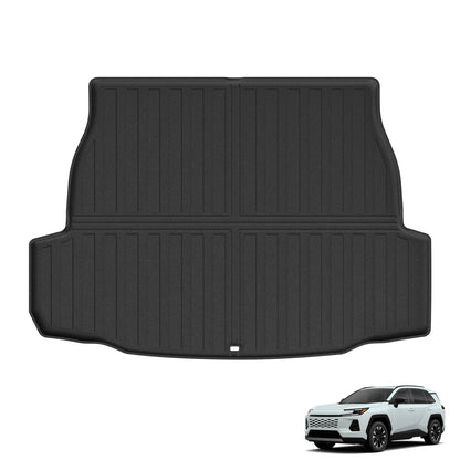 Left Drive for Toyota RAV4 Hybrid 2026 Car Floor Mats Cargo Trunk Pad TPE 3D Waterproof All Weather Accessories Black