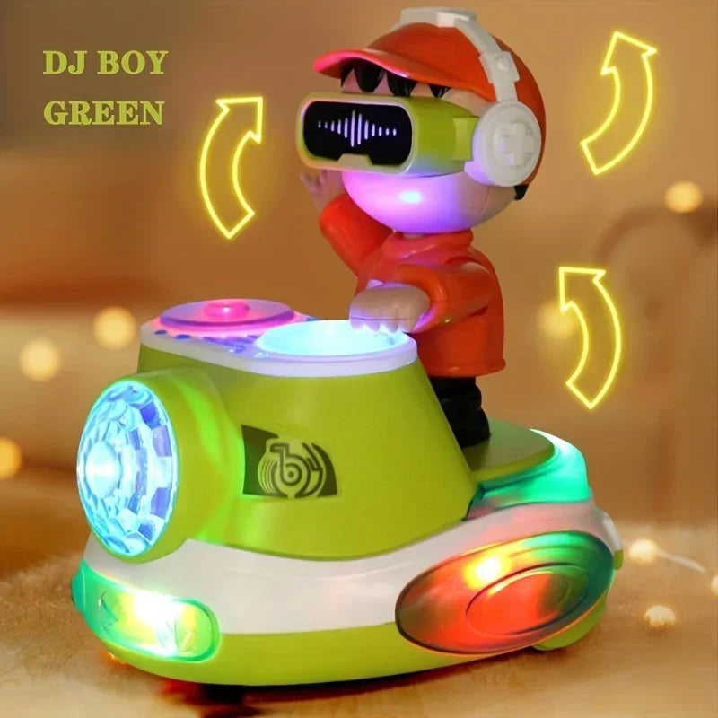DJ Dancing Toy DJ Musical Toy for Toddlers Dancing Boy with Dynamic Music and Colorful Lights Birthday Gift for Girls Toddlers