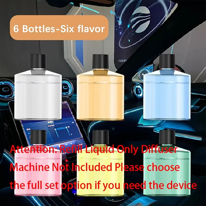 XMSJ Level 5 Adjustable Smart Car Air Freshener USB Charging Car Fragrance Diffuser Air Freshener Essential Oil Fragrance Gift