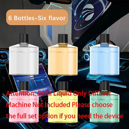 XMSJ Level 5 Adjustable Smart Car Air Freshener USB Charging Car Fragrance Diffuser Air Freshener Essential Oil Fragrance Gift