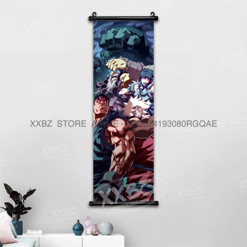 Fighting Game Street Fighter Home Decoration Hanging Painting Gouken Figures Wall Artwork Scrolls Picture Canvas Print Poster