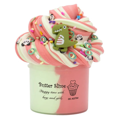 Creative Cultivation Butter Fluffy Slime Kit Safe Hands-on Ability Crystal Slime Toy Dinosaur Tortoise Slime Crystal Puree