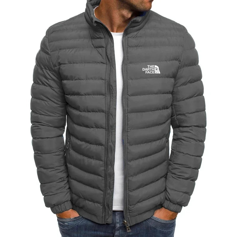 2024 Autumn/Winter Men's Stand up Collar Zipper Warm Shopping Fashion Leisure Brand Business Slimming Fishing Hot Selling Coat