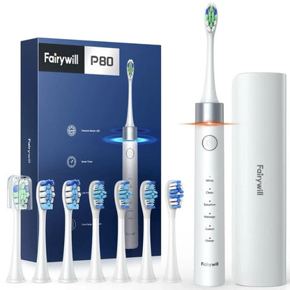 Fairywill P11 T9 P80 Electric Toothbrush Heads Compatible with Fairywill P11 T9 P80 Electric Toothbrush，4/8/16pcs