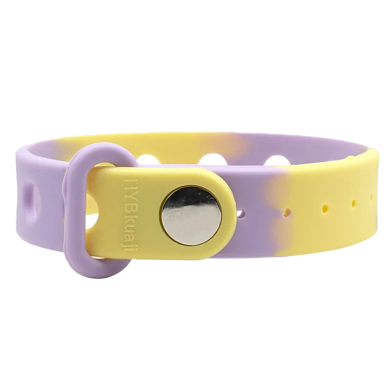 1-24pcs 21.5cm Silicone Bracelets with Holes Soft Wristbands Fit Shoe charms Shoe Accessories Pins Adjustable Size Kids Ornament