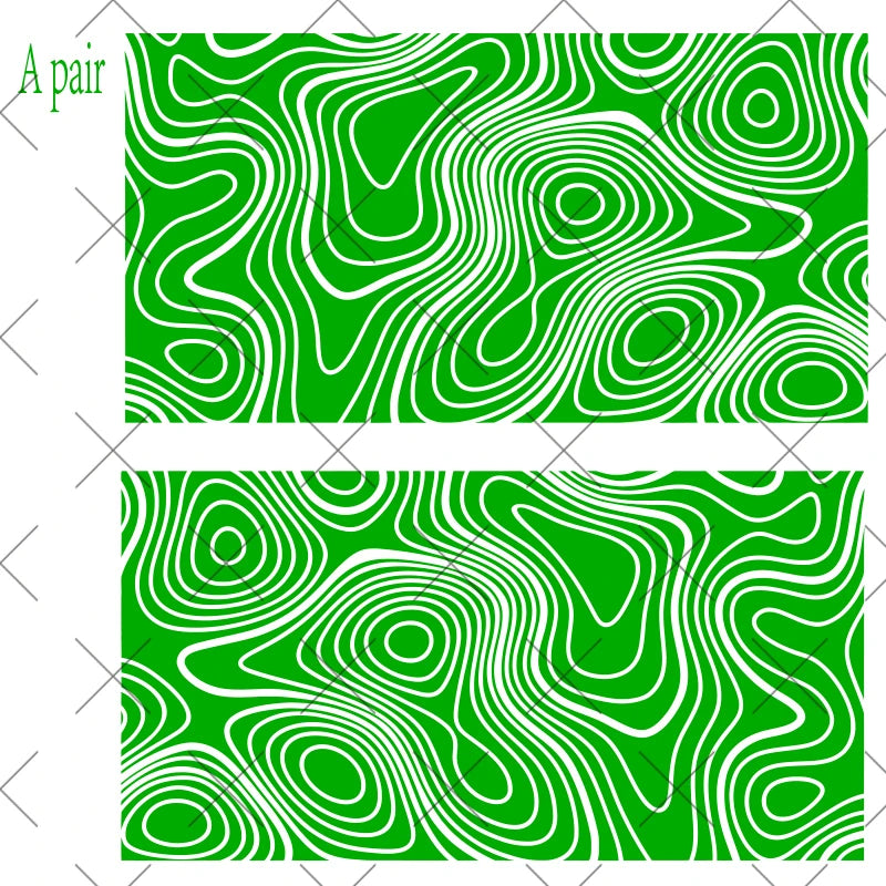Topography Map A Pair Car Sticker for Triangular Window Decoration Universal All Vehicles Accessories PVC Waterproof Vinyl Decal