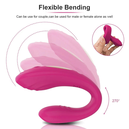 Couple Vibrator Wearable U Type Vibrator For Women Vagina Clitoris Stimulate G-Spot Massage Female Masturbation Adults Sex Toys