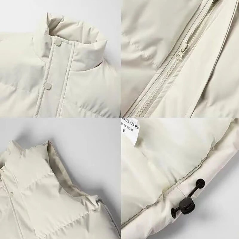 Autumn Winter Men's Vest Jacket Warm Sleeveless Jackets Waterproof Zipper Coat Stand-Up Collar Casual Waistcoat 2025 Cotton Vest