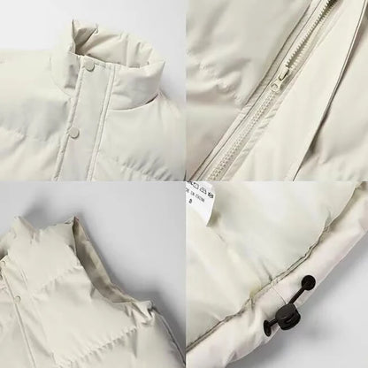 Autumn Winter Men's Vest Jacket Warm Sleeveless Jackets Waterproof Zipper Coat Stand-Up Collar Casual Waistcoat 2025 Cotton Vest