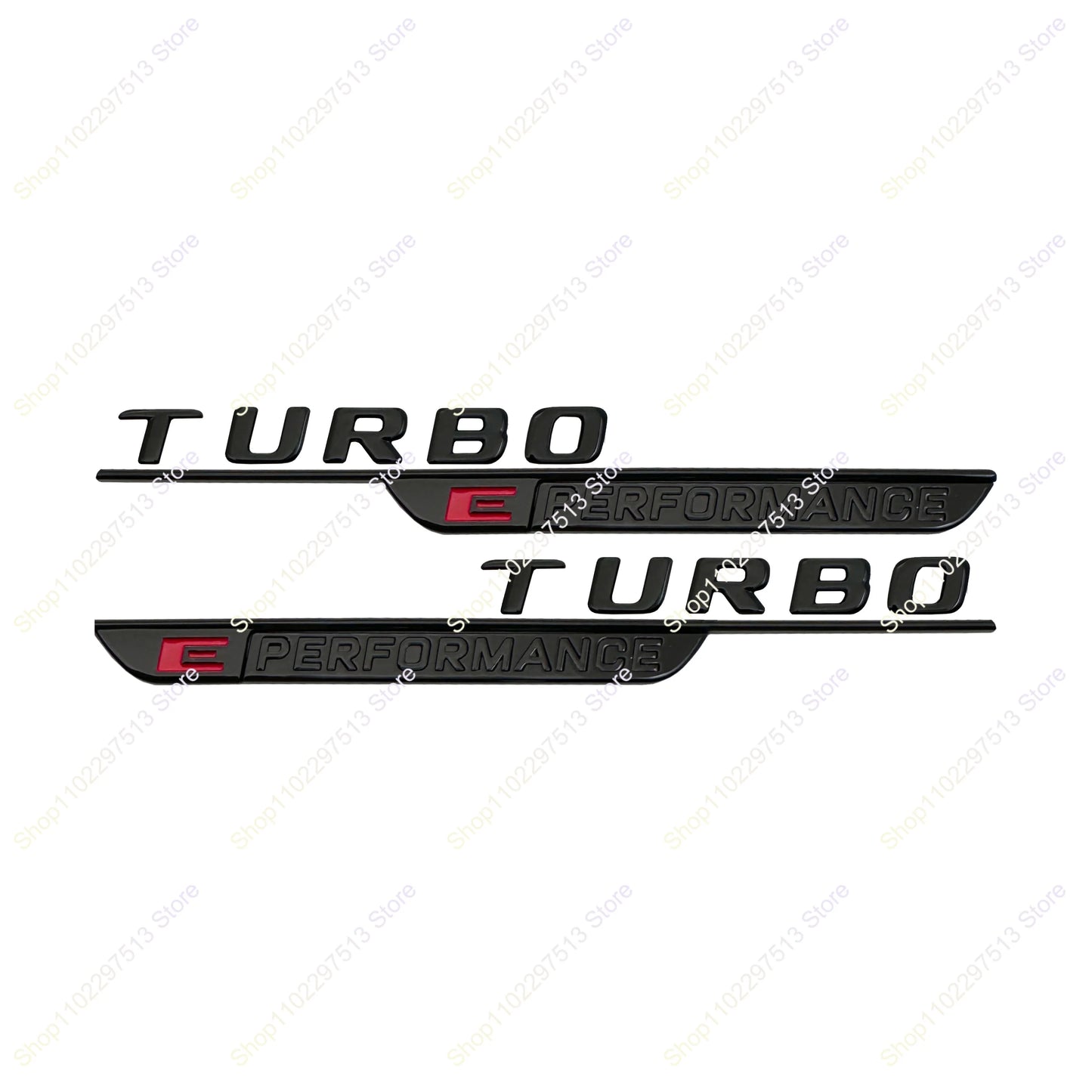 2024 New Letters Numbe TURBO E PERFORMANCE Emblem Car Fender Trim Badge Sticker For W206 C63s GLC63s Accessories