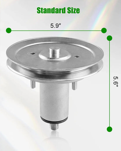 Deck Spindle Fit for Gra-vely Ari-ens 51537300 51530700 ZTX ZT XL Ikon XD 60 Edge 42 Lawn Mower, Spindle with Pulley Assembly