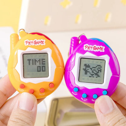 Collector's Edition Aqua Blue 3D Interactive Tamagotchi, Virtual Pet Retro Game Gift for Gamers