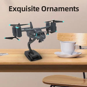 LM19 Remote Control Helicopter Drone 480P Camera Fighter Quadcopter Osprey Aircraft RC Drones for Children Kids Plane Toys Gifts