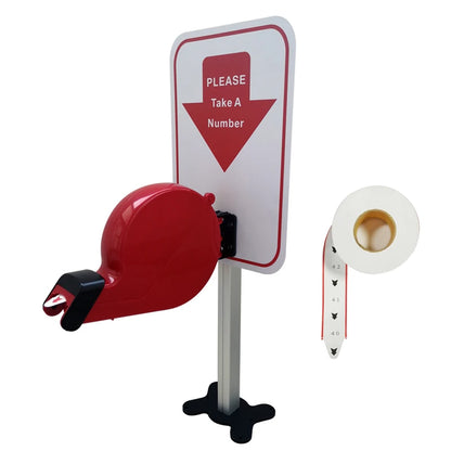 Ycall Colorful Turn O Matic Please Take A Number Ticket Dispenser Machine for Wall Desk Counter Queuing System