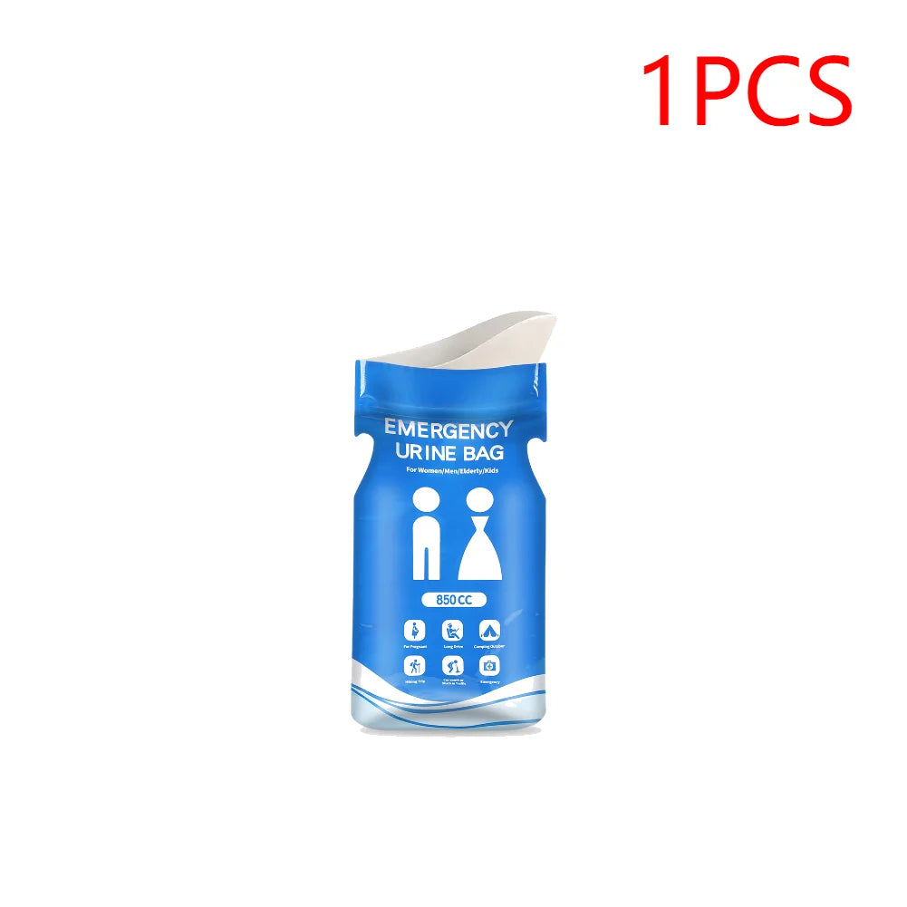 1-30PCS Outdoor Emergency Urine Bags 850ml Disposable Travel Mini Mobile Toilet Portable Urinal Bag for Female Baby Male Vomitin