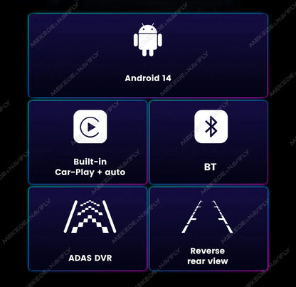 Android 14 OS IPS Car Radio For Mercedes Benz C Class W204 S204 2006 - 2011 Carplay Auto Multimedia Player GPS Stereo Navigation